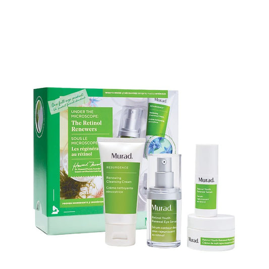 Murad | Retinol Renewers | Christmas Gift Set | anti-aging products | Renewal Range | Cleansing Cream | Youth Serum | Eye Serum | Night Cream | powerhouse | reduce wrinkles | firm the skin