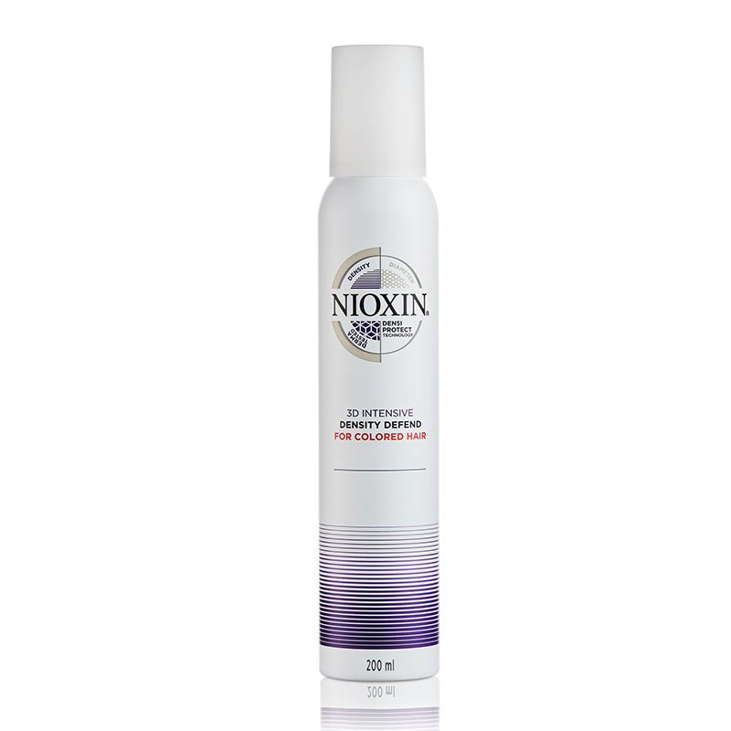 Nioxin | 3D Intensive | Density | Defend Mousse | Coloured Hair | hair breakage | mousse | hair strengthening | styling | broken hair | strengthen | leave-on 