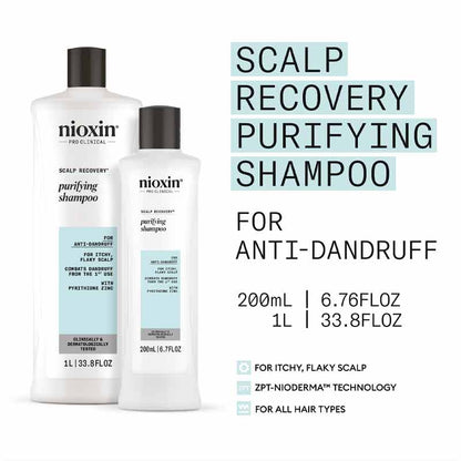 Nioxin Scalp Recovery Purifying Shampoo, anti dandruff shampoo