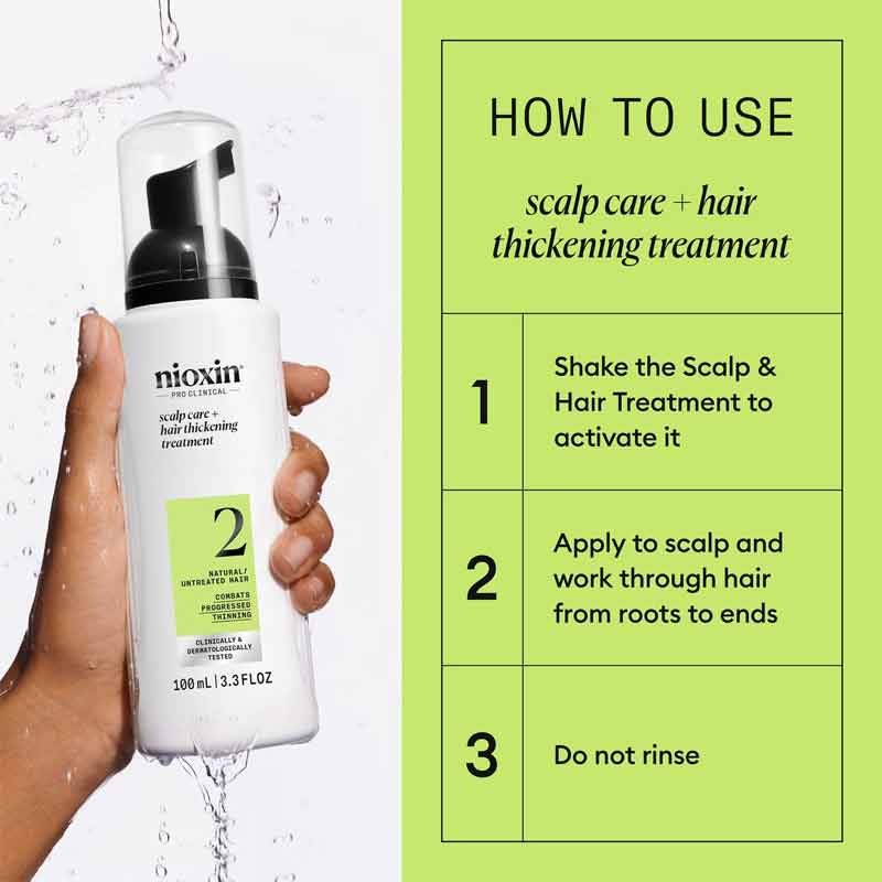 How to use the Nioxin System 2 Scalp & Hair Treatment