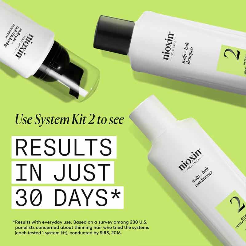 Nioxin System 2 Scalp & Hair Treatment Results