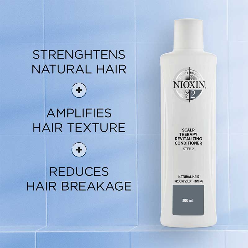 Nioxin | System | 2 | Revitaliser | Conditioner | optimises | hair | scalp | thicken | natural | protects | strengthens |, controlling | moisture | balance | rehydrate | Professional | real results 