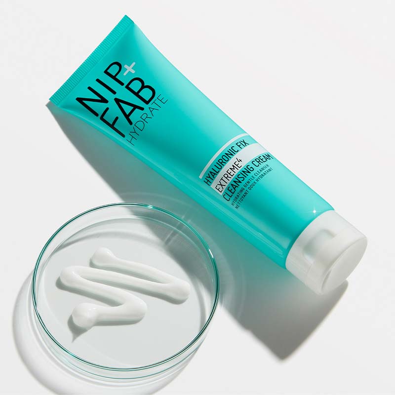 Nip + Fab Hyaluronic Fix Extreme 4 Cleansing Cream | Hydrating cream | Skincare routine | Hyaluronic acid | Gentle cleansing cream with hyaluronic acid