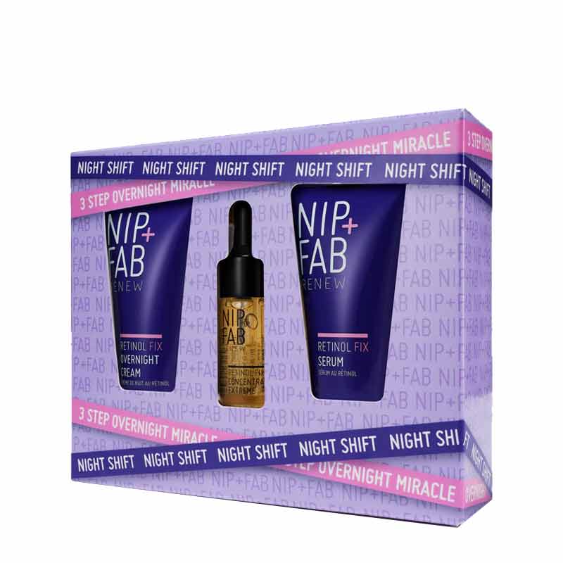 Nip + Fab Night Shift 3 Step Overnight Miracle Gift Set