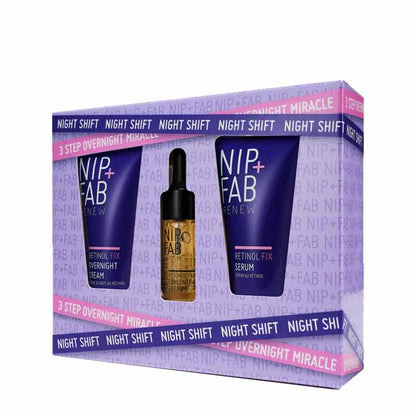 Nip + Fab Night Shift 3 Step Overnight Miracle Gift Set