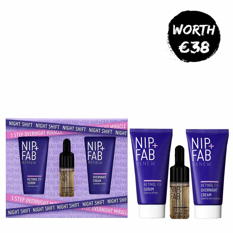 Nip + Fab Night Shift 3 Step Overnight Miracle Gift Set