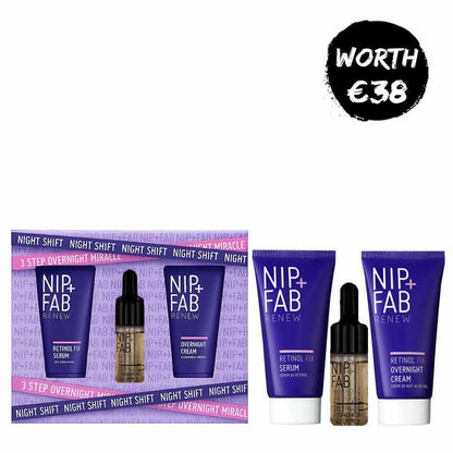 Nip + Fab Night Shift 3 Step Overnight Miracle Gift Set