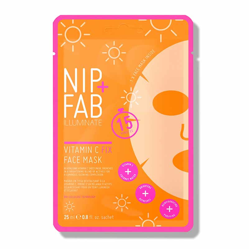 Nip + Fab Vitamin C Fix Sheet Mask | face mask | vitamin C | radiant skin | bright skin | Coconut Water | luminous skin