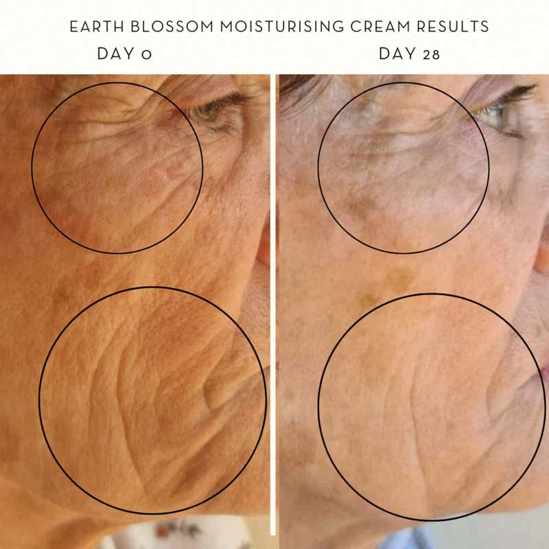 Nunaia, Nunaia Earth Blossom Moisture Cream before and after, face cream for fine lines & wrinkles