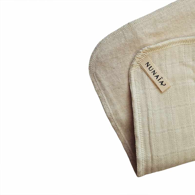 Nunaia Facial Cleansing Cloth, natural face cloth, organic cotton cloth