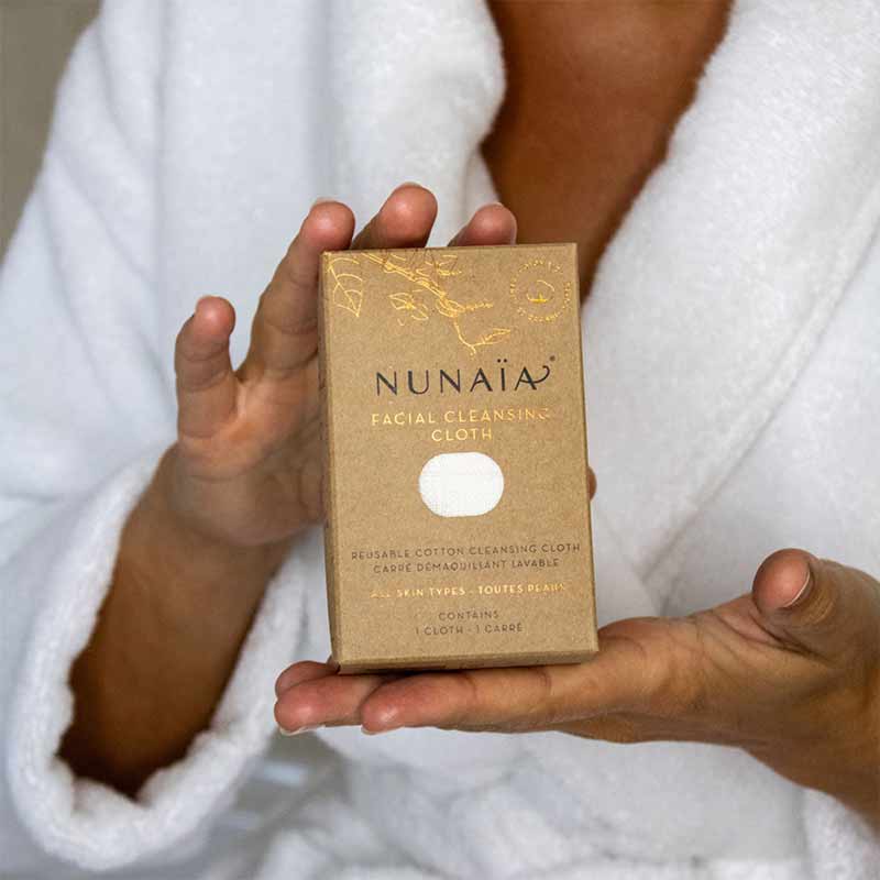 Nunaia Facial Cleansing Cloth, reusable face cloth, face cleansing towel