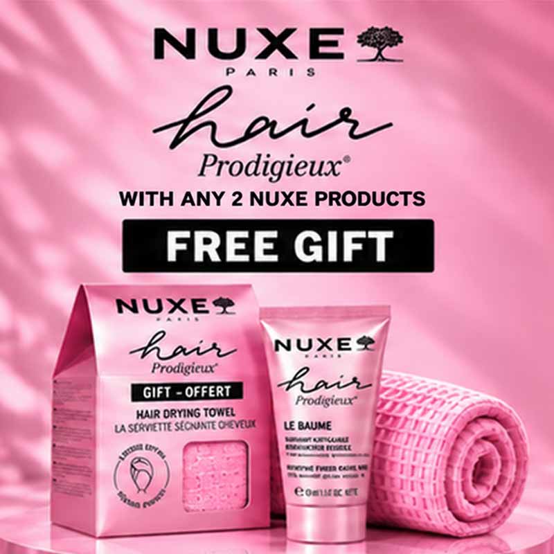 NUXE Hair Prodigieux Hair Drying Towel & Le Baume Intensive Repair Hair Mask