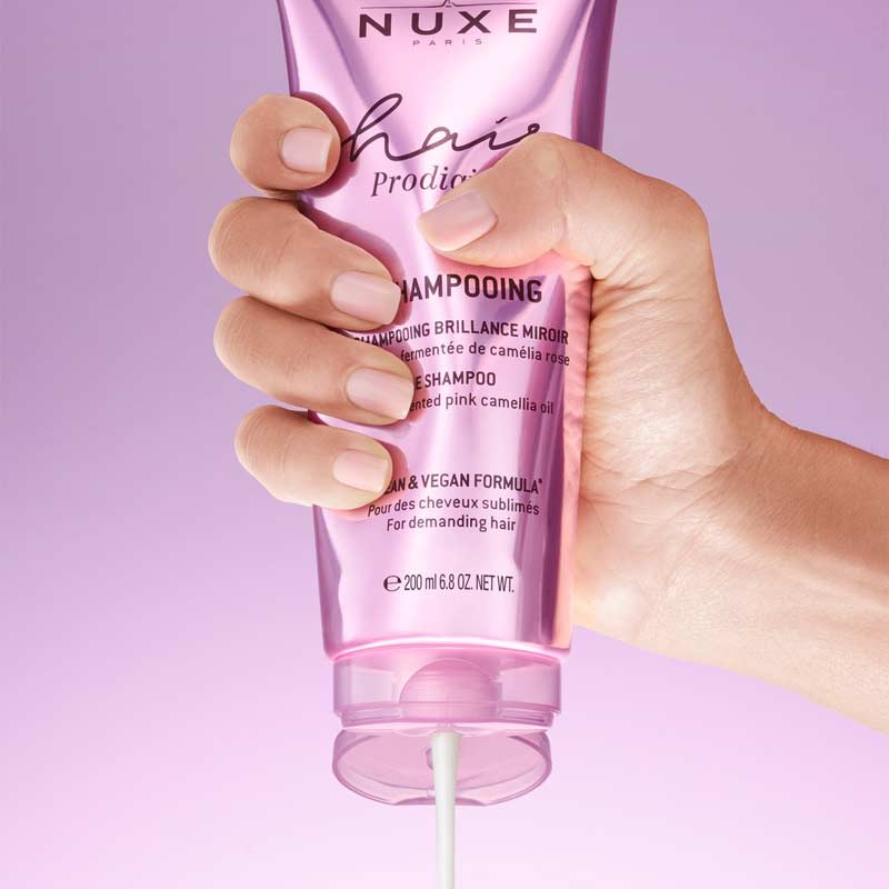 NUXE | Hair Prodigieux High Shine Shampoo | sulfate free shampoo | silicone free shampoo