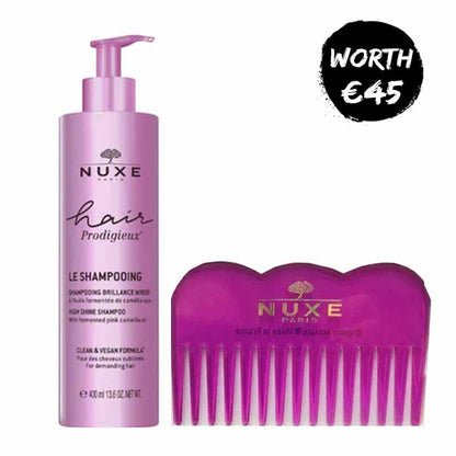 NUXE Hair Prodigieux High Shine Shampoo + FREE NUXE Hair Comb