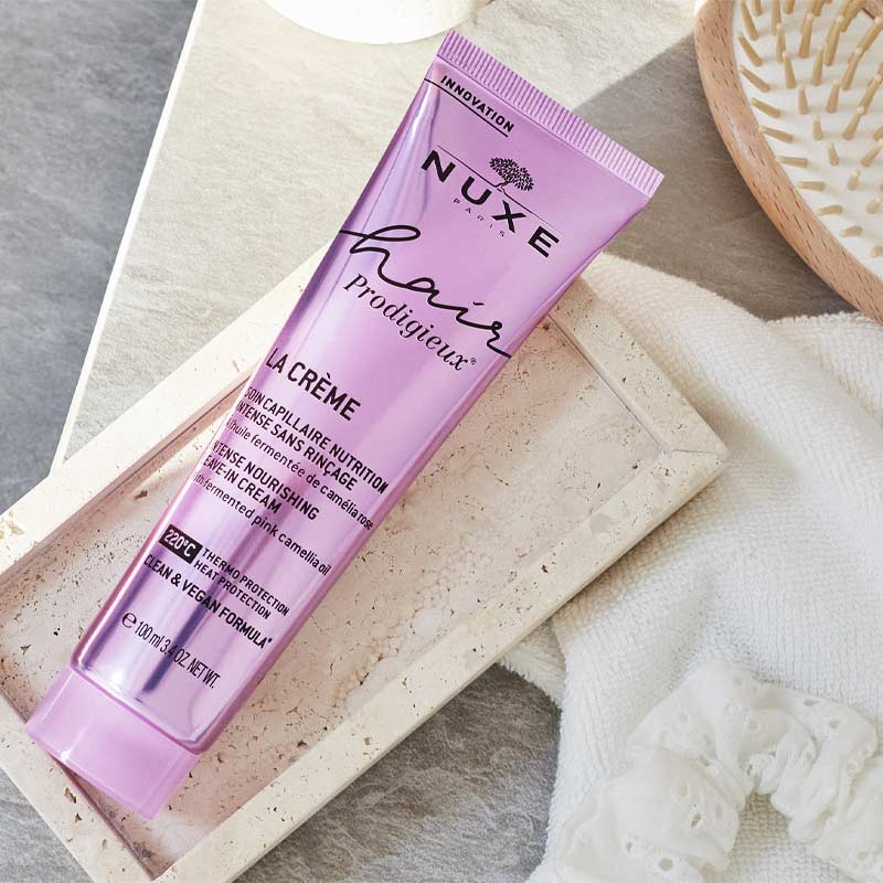 NUXE | Hair Prodigieux Intense Nourishing Leave-in Cream | thermal protection haircare | hydrating haircare | leave in conditioner