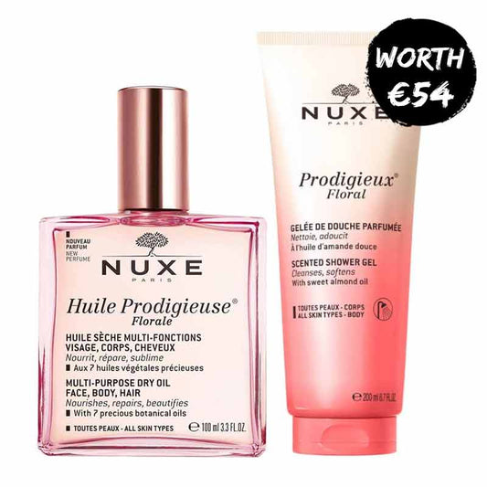 NUXE Huile Prodigieuse Florale Oil+ FREE Floral Scented Shower Gel 200ml
