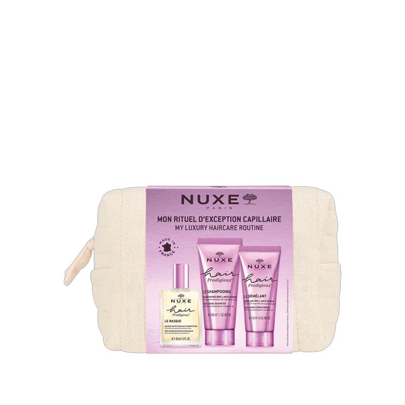NUXE, NUXE My Luxury Haircare Routine Travel Kit, Travel Hair Kit, Travel Shampoo, Travel Conditioner