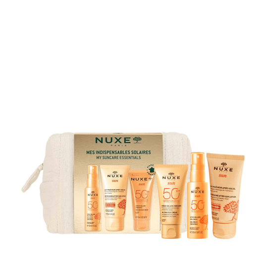 NUXE, NUXE My Suncare Essentials Travel Kit, Travel Suncream Set, SPF Gift Set, Travel SPF