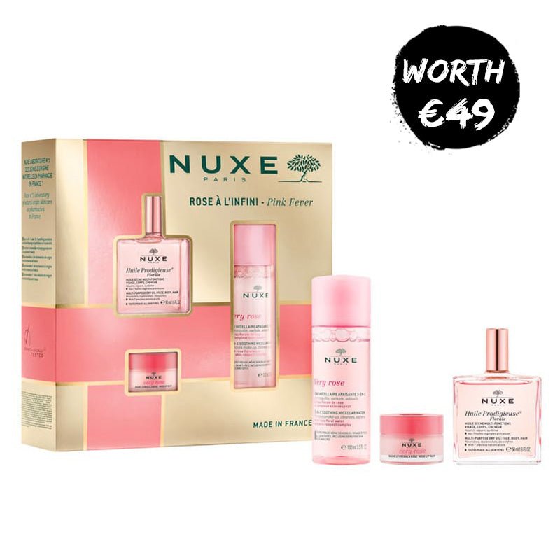 Nuxe pink fever gift set, very rose, Christmas gift set