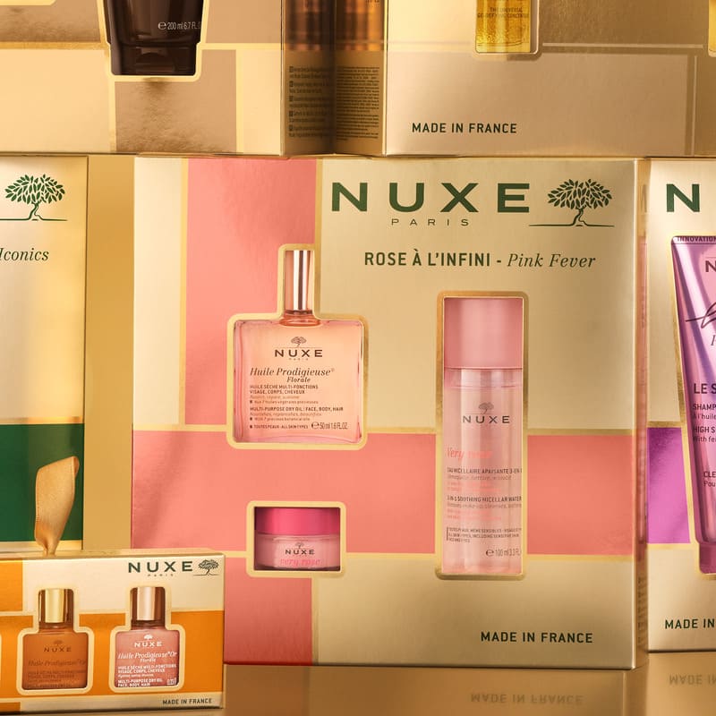 Nuxe pink fever gift set, lip balm
