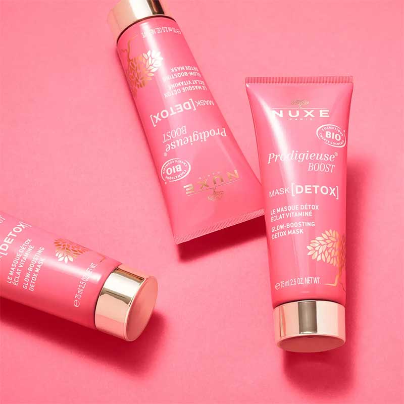 NUXE Prodigieuse® Boost |Glow | Boosting | Detox | Mask | gel | eliminates | impurities | improves | texture | skin | natural | relaxing | self-care 