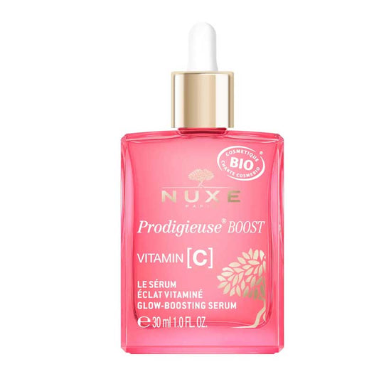 NUXE Prodigieuse® Boost Vitamin C Glow-Boosting Serum | ultra-lightweight | serum | instantly | smoothes | brightens | skin | stable | Vitamin C | optimal | efficiency | 3 drops | enhance | luminosity