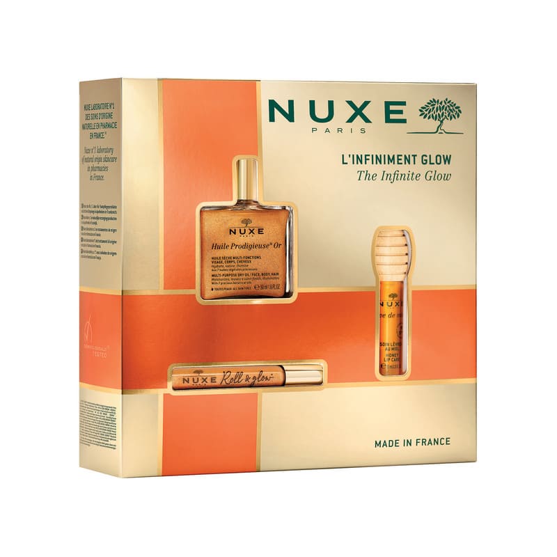 NUXE The Infinite Glow Gift Set, body and skincare set