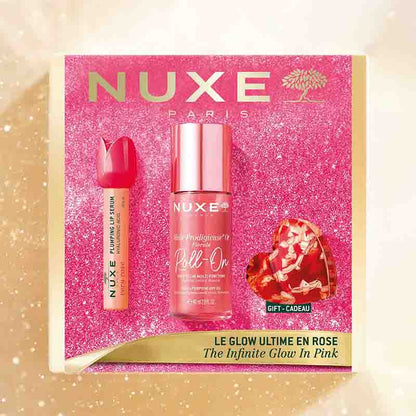 NUXE The Infinite Glow In Pink Gift Set outer box stylised image