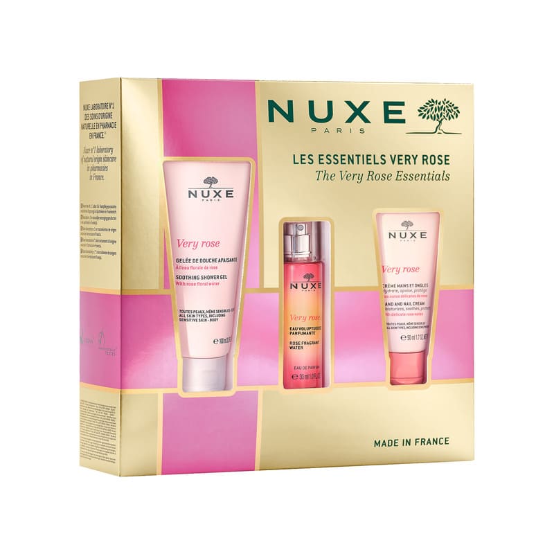 Nuxe very rose gift set, nail and hand cream