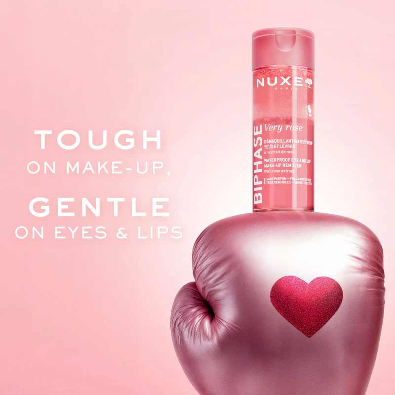 NUXE Very Rose Waterproof Eye & Lip Makeup Remover Key Benefits