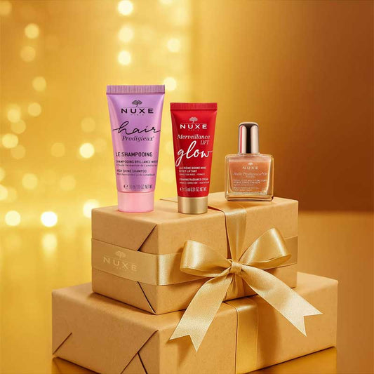 NUXE Your Festive Glow Christmas Cracker products inside