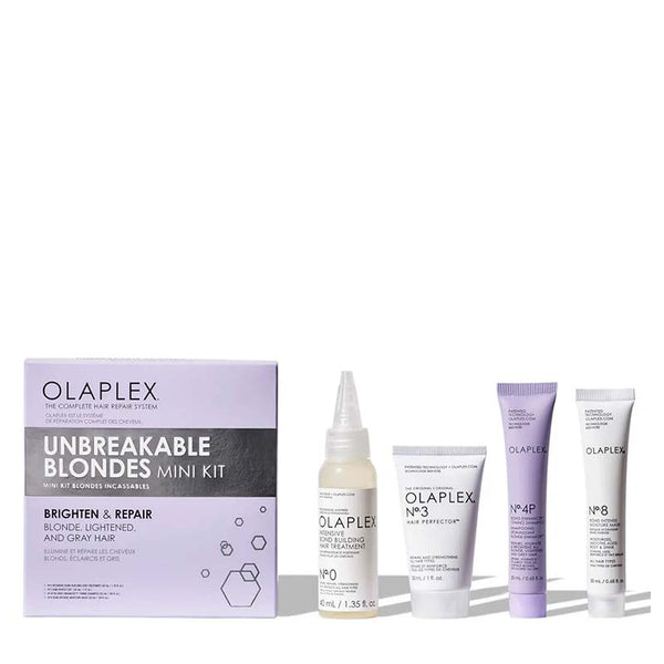 Olaplex Unbreakable Blondes Mini Kit | gift set | haircare | olaplex | blonde hair | damaged hair | coloured hair 