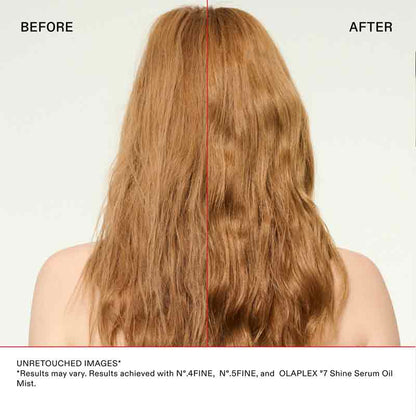 Olaplex No 7 Shine Serum Mist Before & After