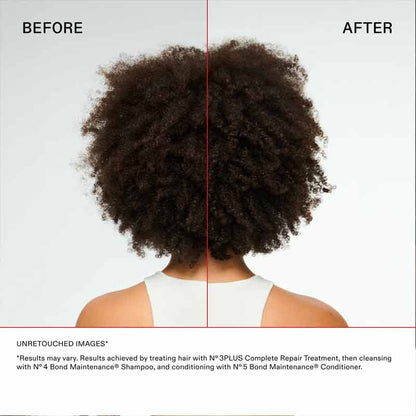 Olaplex No.3+ Complete Repair Treatment Before & after coily hair