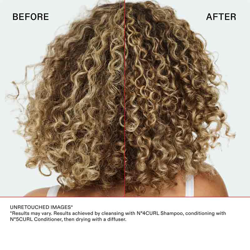 Olaplex No.4 Curl Bond Shaper Hydrating Curl Shampoo Before & After