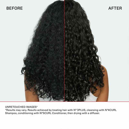 Olaplex No.4 Curl Bond Shaper Hydrating Curl Shampoo Before & after