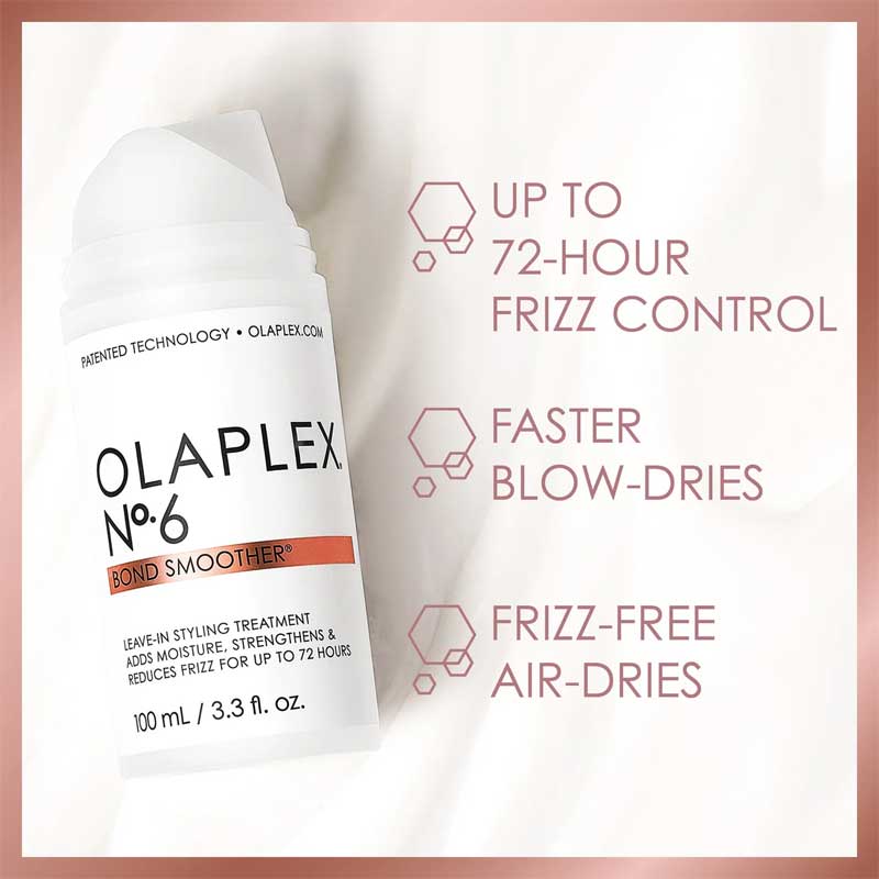 Olaplex No.6 Bond Smoother | Revolutionary Styling Product | Highly Concentrated Leave-In Smoothing Crème | Patented Olaplex Bond-Building Technology | Repairs, Strengthens, Adds Moisture | Salon-Style Smooth Hair