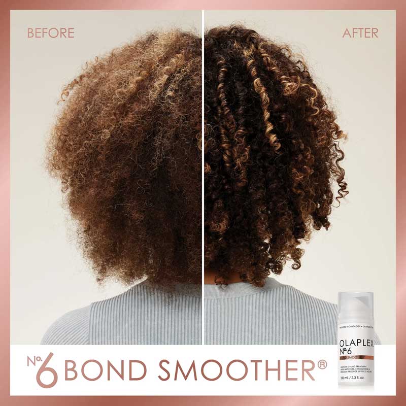 Olaplex No.6 Bond Smoother | Revolutionary Styling Product | Highly Concentrated Leave-In Smoothing Crème | Patented Olaplex Bond-Building Technology | Repairs, Strengthens, Adds Moisture | Salon-Style Smooth Hair