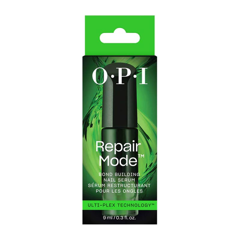OPI Repair Mode Bond Building Nail Serum | box | nail | serum | repairing | bond building | strength | strong | Ulti-Plex Technology 