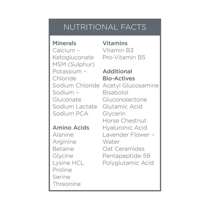 Oskia London | Isotonic Hydra-Serum | Nutritional Facts