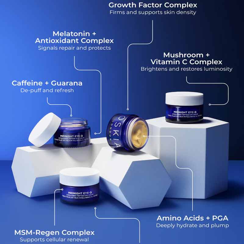 Oskia Midnight Eye-Q Intelligent Peptide Eye Cream Key Ingredients