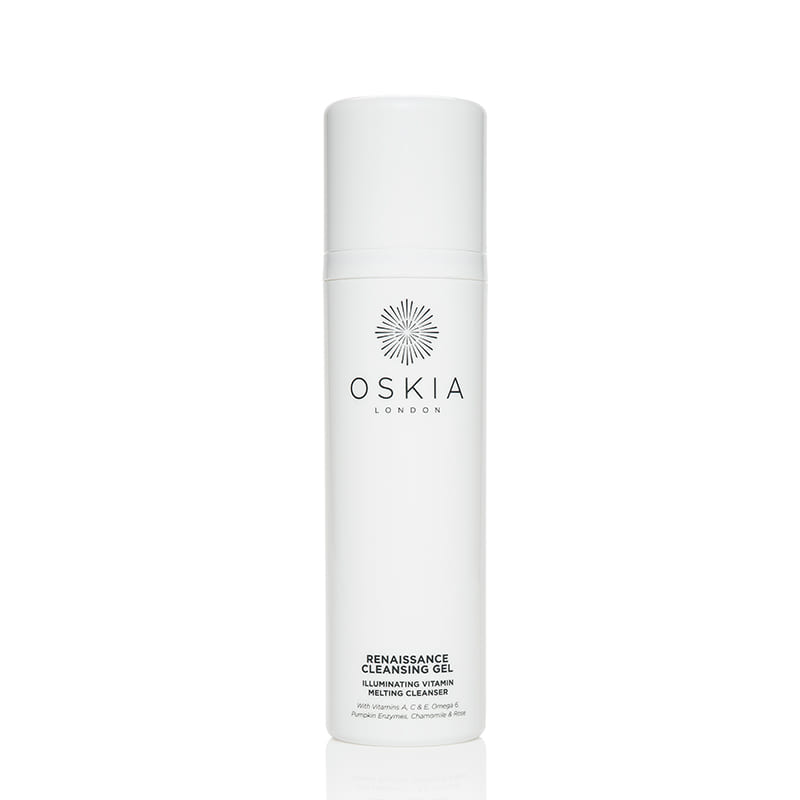 Oskia London | Renaissance Cleansing Gel Illuminating Vitamin Facial Cleanser | Gel to Oil Cleanser |  Brightening Cleanser 