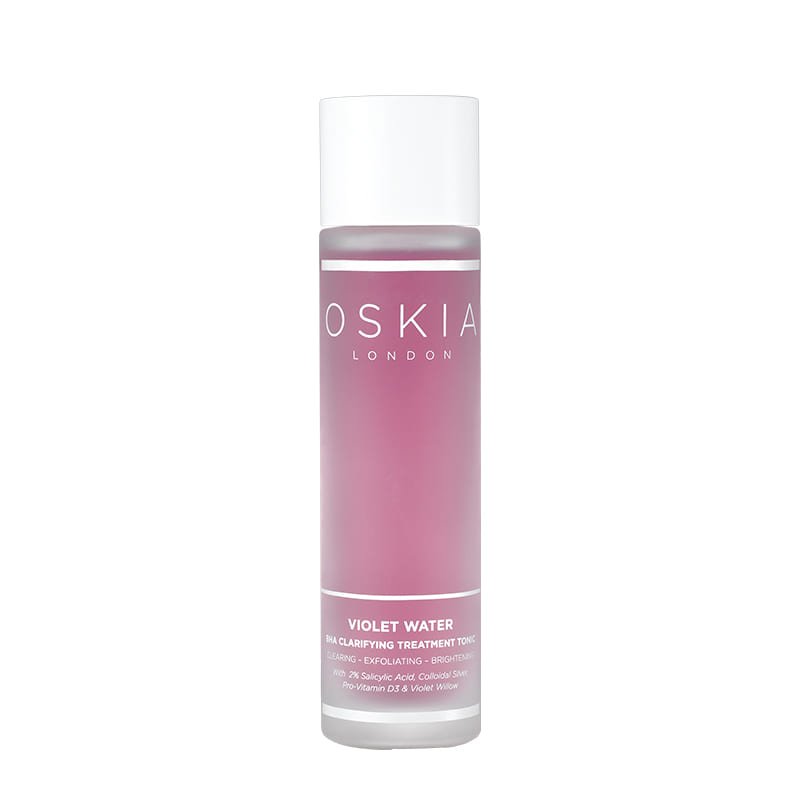 Oskia London | Violet Water BHA Clarifying Treatment Tonic | Facial Toner | BHA Toner | Salicylic Acid | Clarifying Treatment