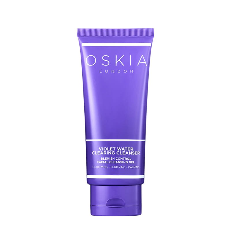 Oskia London | Violet Water Clearing Cleanser Blemish Control Facial Cleansing Gel | Salicylic Acid Cleanser | Clarifying | Purifying