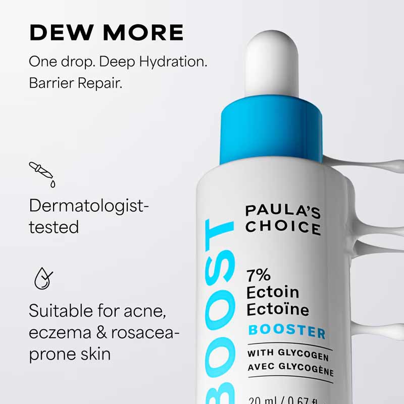 Paula's Choice 7% Ectoin + Hyaluronic Acid Milky Hydrating Serum Infographic