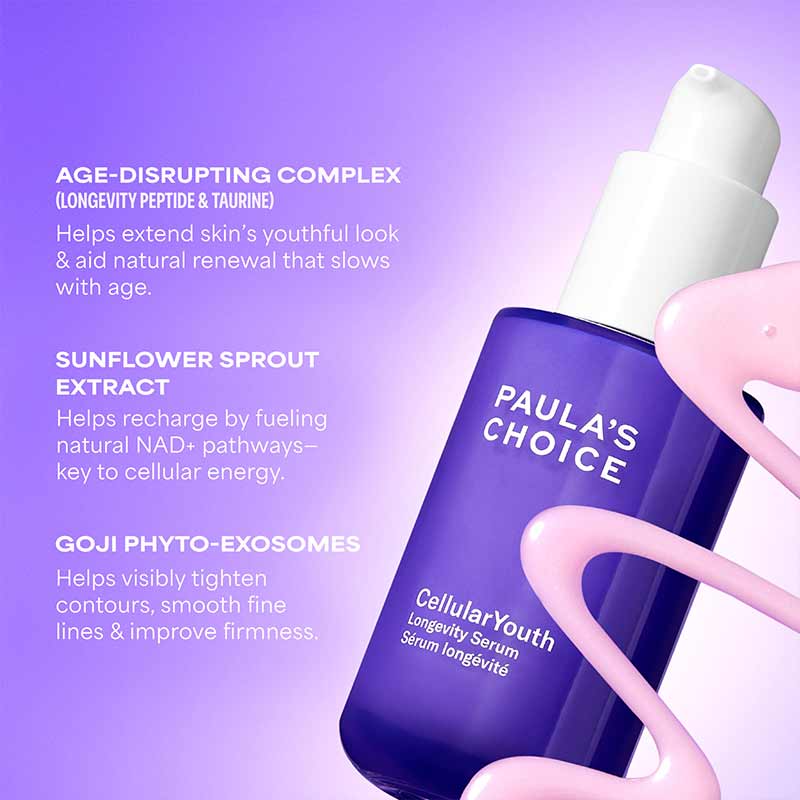 Paula's Choice Cellular Youth Longevity Serum Key Ingredients