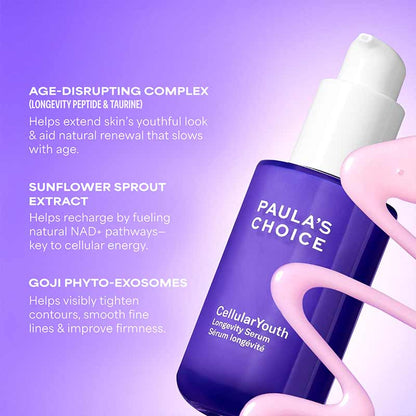 Paula's Choice Cellular Youth Longevity Serum Key Ingredients