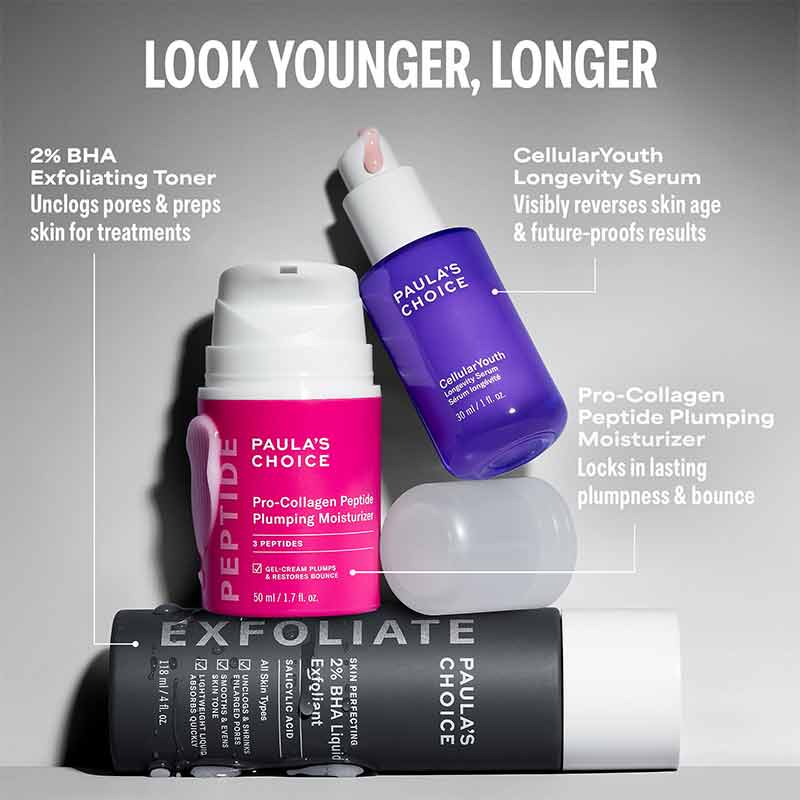 Paula's Choice Cellular Youth Longevity Serum Skincare Routine