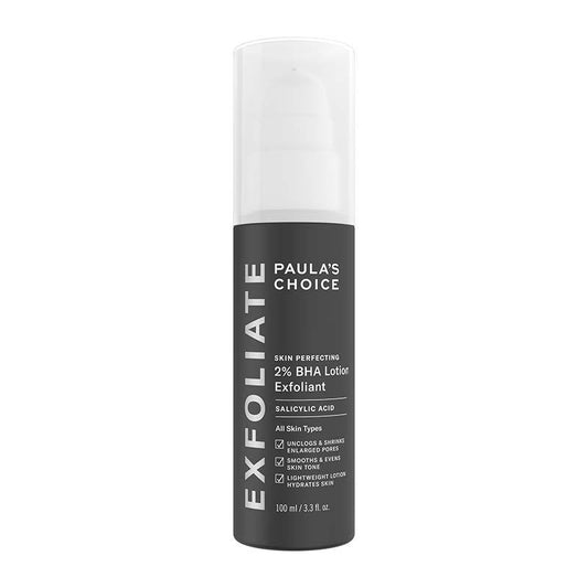 Paula's Choice Skin Perfecting 2% BHA Lotion | exfoliant | uneven skin | salicylic acid body lotion