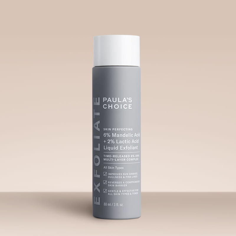 Paula's Choice Skin Perfecting 6% Mandelic Acid + 2% Lactic Acid Liquid Exfoliant | #1 Exfoliation Experts | Innovative Formula | Gentle yet Effective Exfoliation | Time-Released 8% AHA Multi-Layer Complex | Improves Radiance, Softens Texture | Promotes Healthier Skin Turnover | Youthful Glow